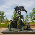 Metal bronze monument sculptures sacred sacred statues